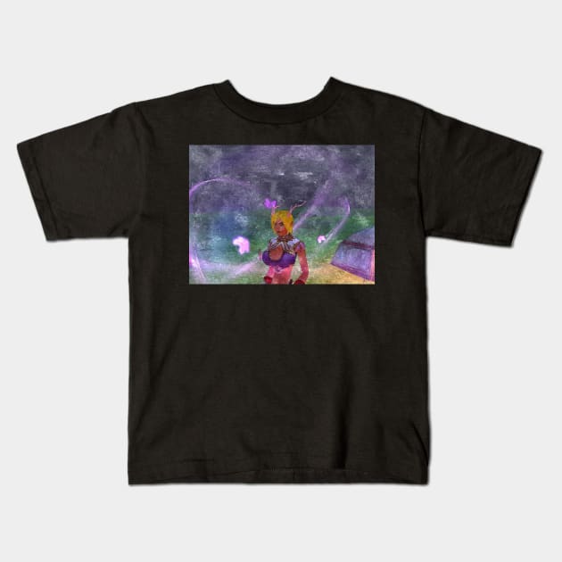 girl Kids T-Shirt by foxxya